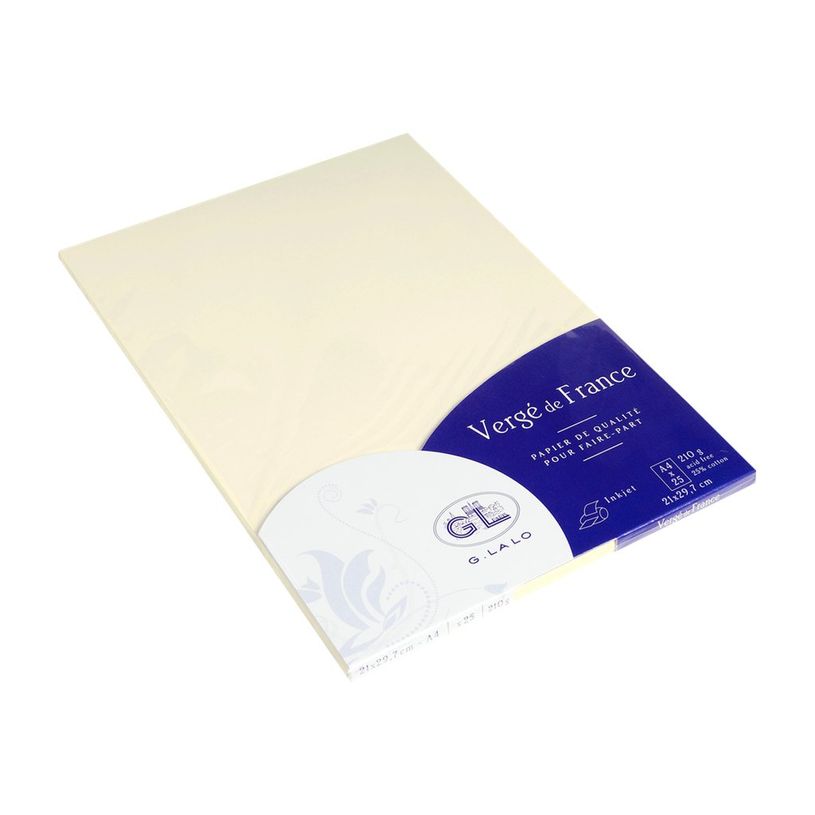 3140290410169-G.LALO Vergé de France - cartes en papier vergé - 25 feuilles - Ivoire-P_79369826_1-0
