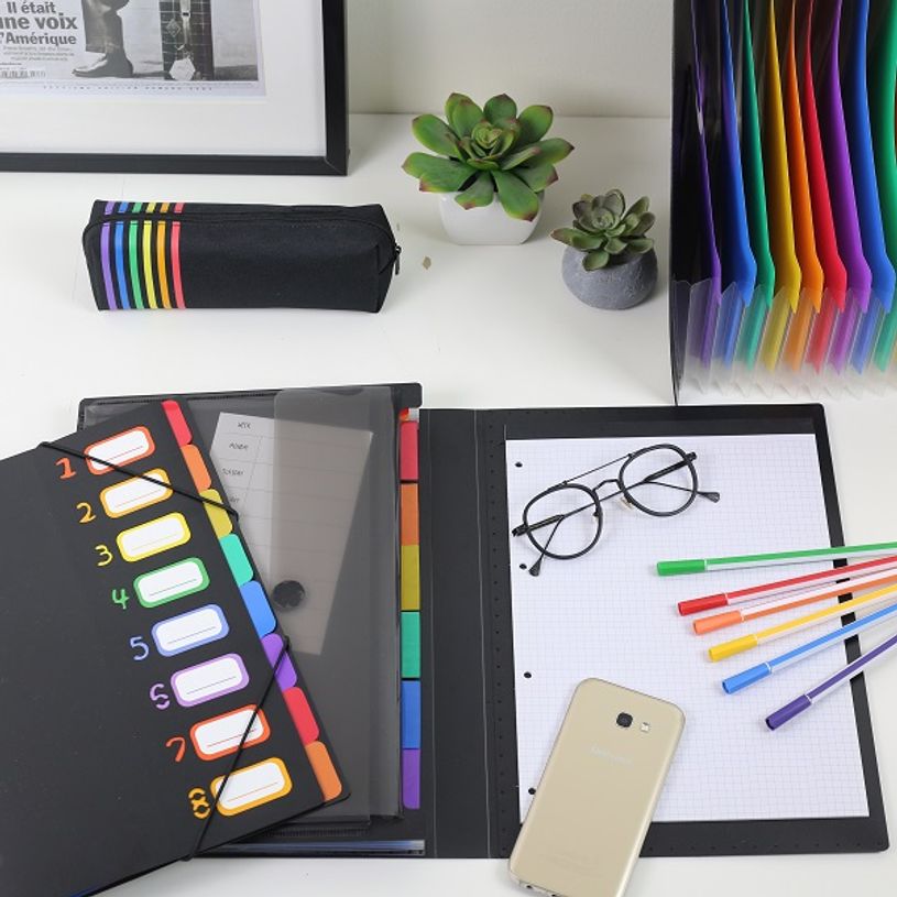 3135259000673-Trousse Rainbow Class - 1 compartiment - rectangulaire ou ronde - Viquel-P_79373044_3-2