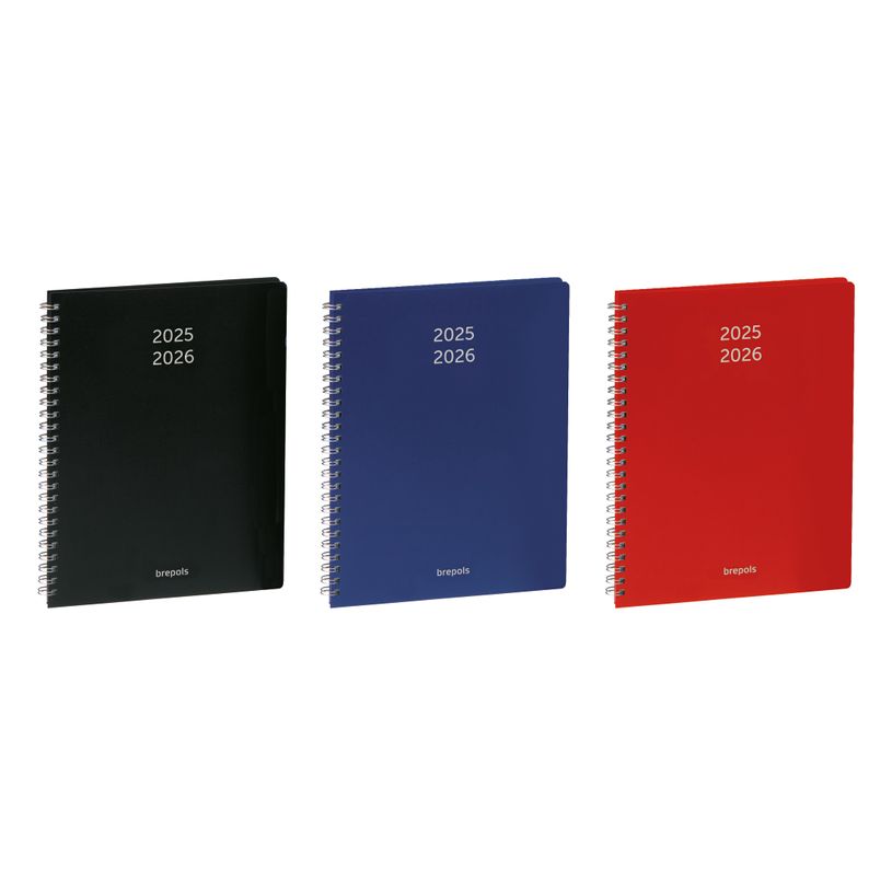 5412303136426-Agenda à spirale Polyprop - 1 semaine sur 2 pages - 17 x 22 cm - 3 couleurs disponibles - -P_79373197_1-0