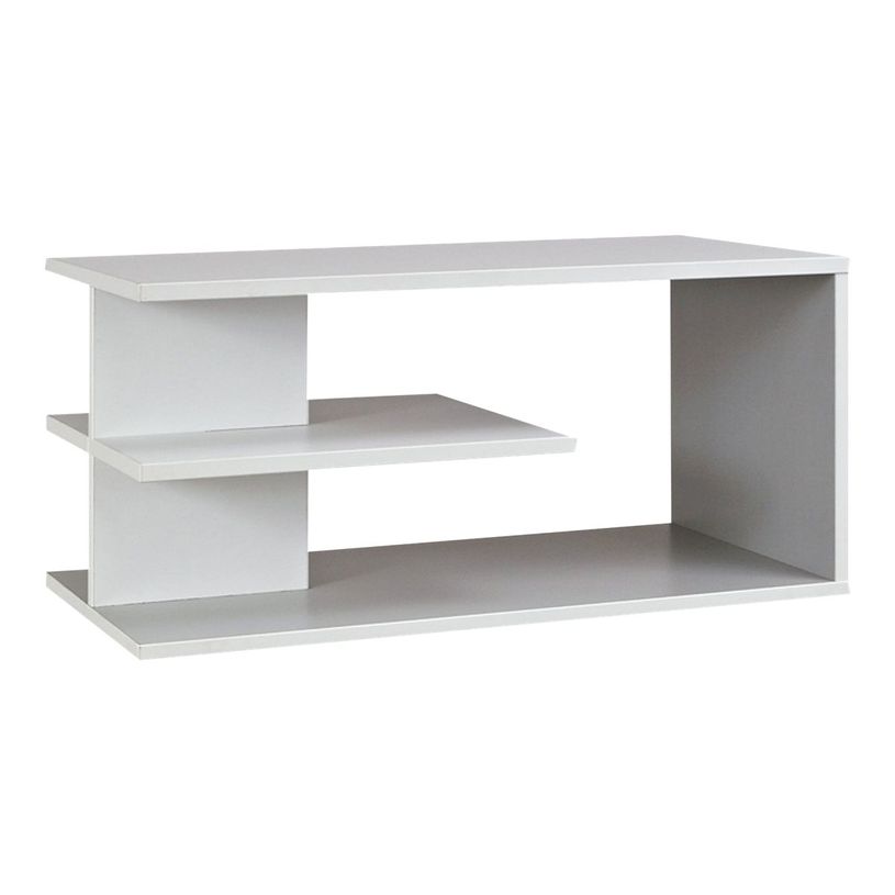 3483600215659-Top surmeuble bicolore SUNDAY pour rangement 80 cm - Blanc/gris-P_79375137_1-0