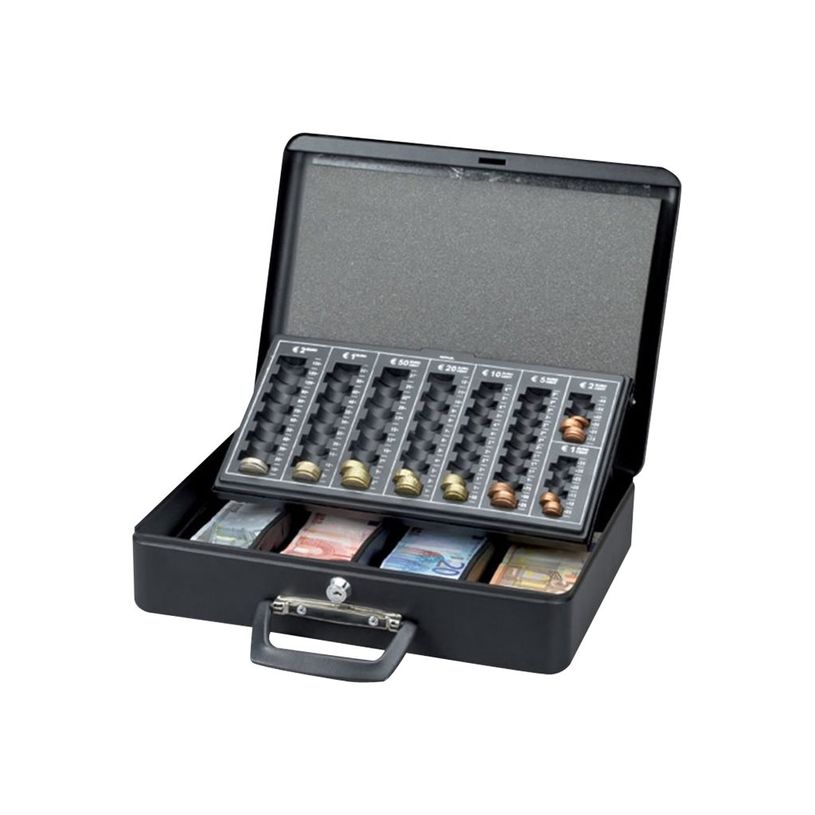 4002390043557-MAUL - Caisse à monnaie avec trieur de pièces - 37 x 29 x 12 cm - noir-P_79375509_2-1