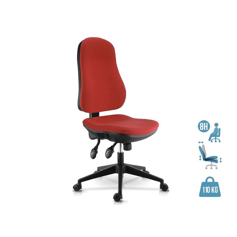 3660916029259-Fauteuil de bureau LIBRA - accoudoirs en option - Rouge-P_79375847_1-0