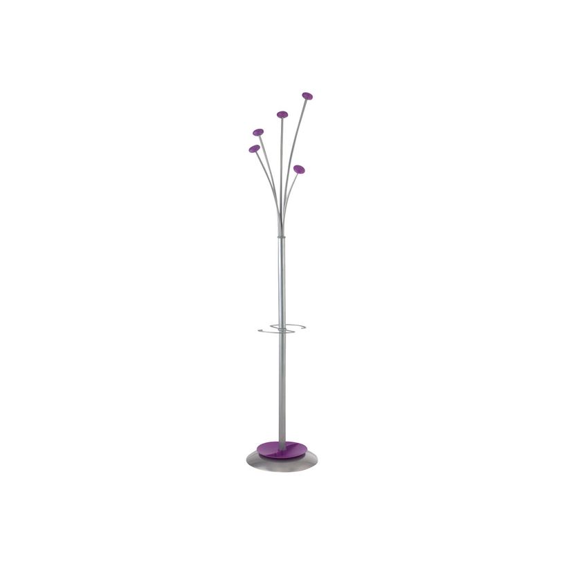 3129710013241-Alba - Portemanteau - 5 crochets - acier - violet-P_79376661_1-0