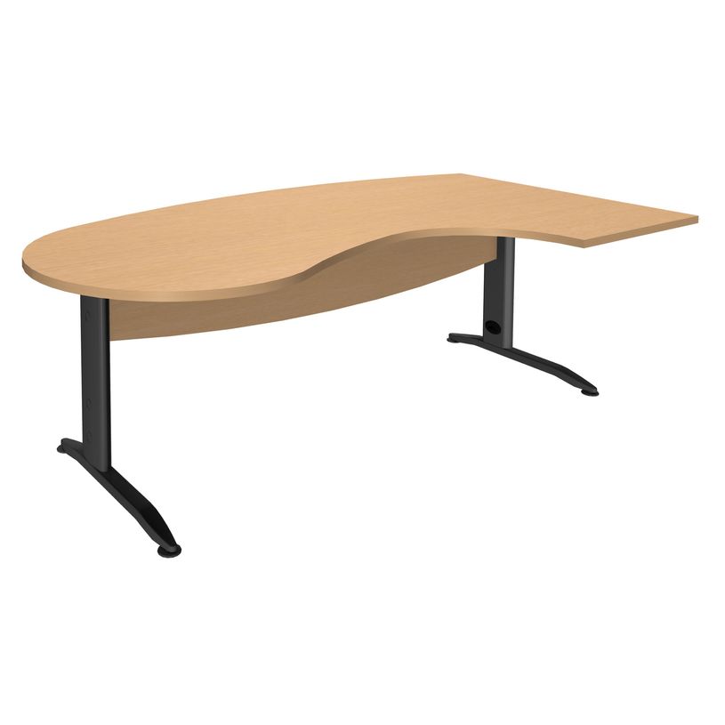 2012348121635-Bureau compact manager retour à droite IDRA - 200 cm - Pied anthracite - Hêtre (Pieds de renfort obligato-P_79376885_1-0