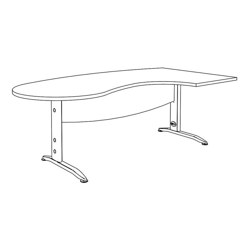 2012348121666-Bureau compact manager retour à droite IDRA - 200 cm - Pied anthracite - Blanc perle (Pieds de renfort obligato-P_79376888_6-4