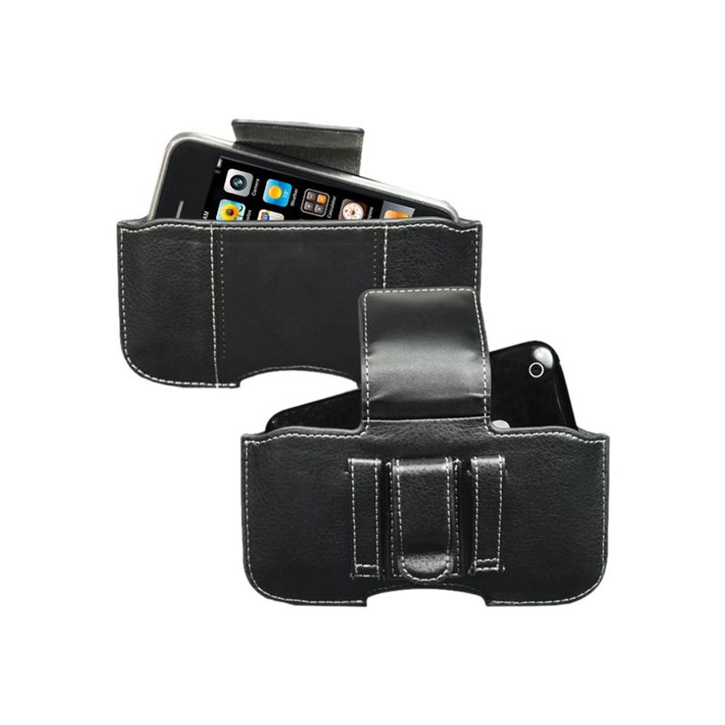 3700615014375-Muvit Universal Horizontal Belt Clip Passing Black Size L - sac étui pour téléphone port-P_79377264_1-0