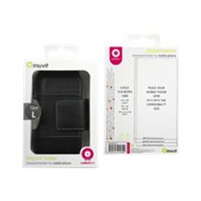 3700615014375-Muvit Universal Horizontal Belt Clip Passing Black Size L - sac étui pour téléphone port-P_79377264_2-1