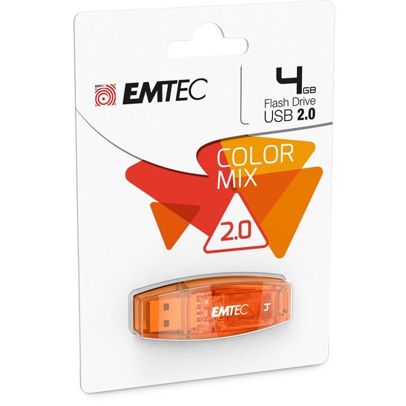 3126170110558-Emtec C410 Color Mix - clé USB 2.0 -  4 Go - orange-P_79382996_2-1