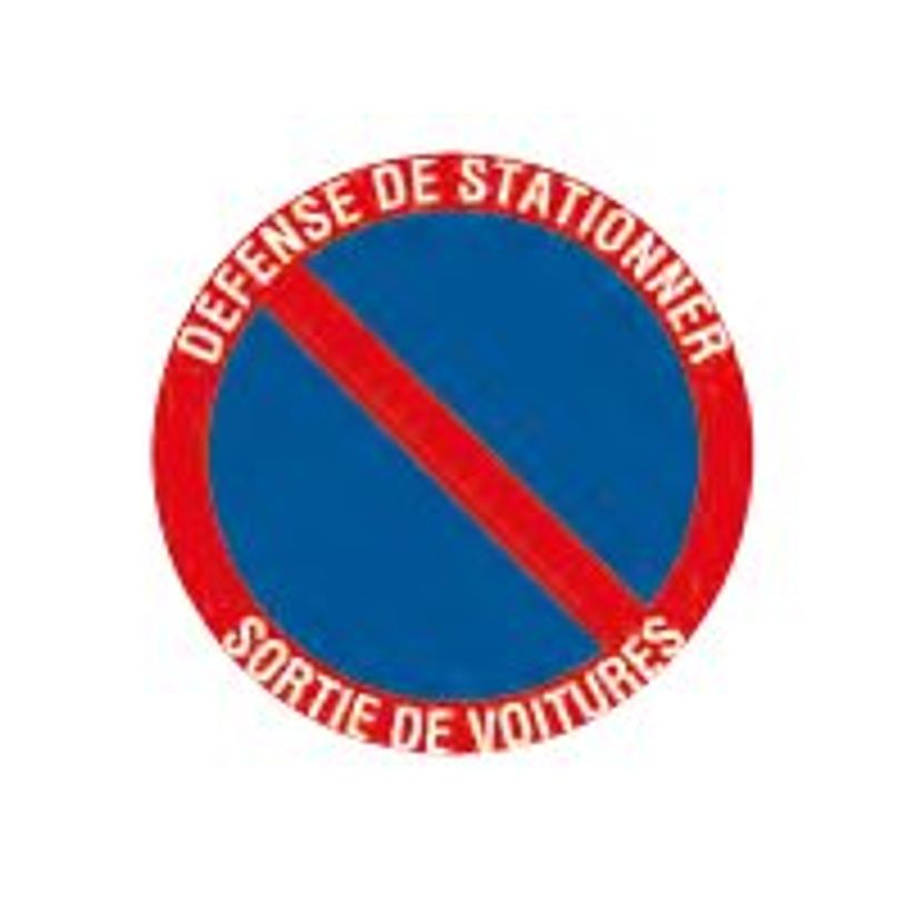 8711234376015-Pickup - Pictogramme rond - Défense de stationner / sortie de voitures - 200 x 200 mm-P_79383631_1-0