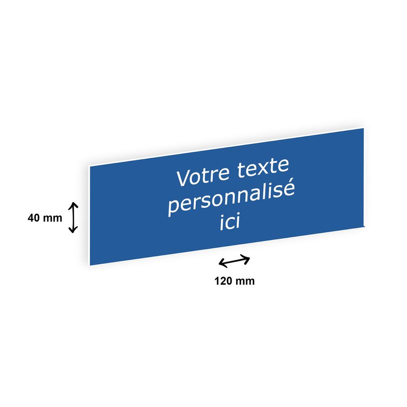2012348177762-Plaque boîte à lettres personnalisée avec votre texte - 120 x 40 mm - bleue - adhésivé-P_79384157_1-0