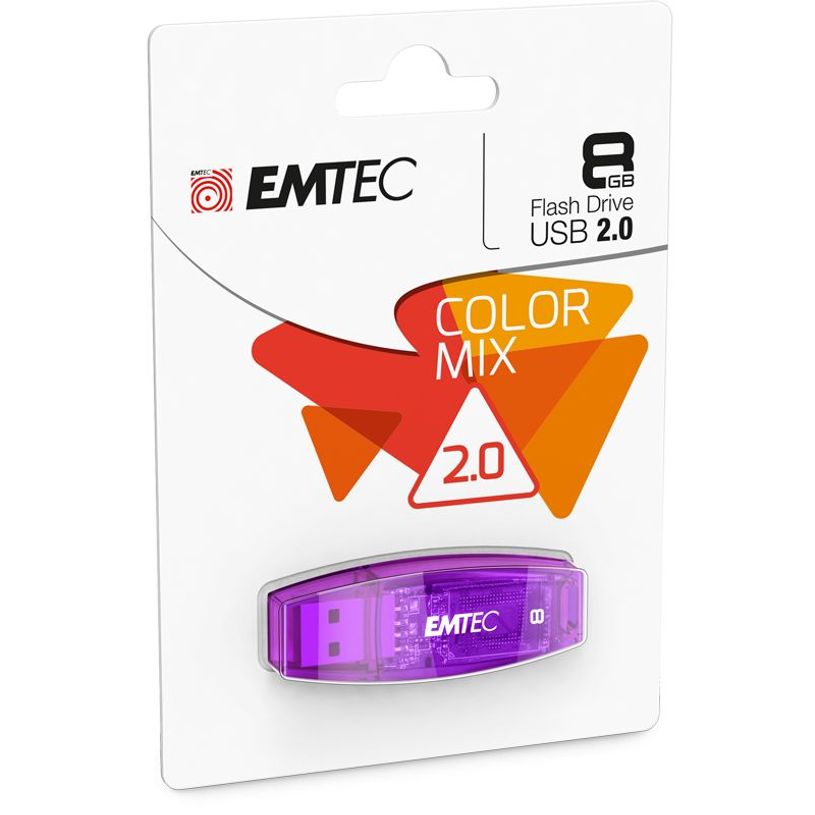 3126170110589-Emtec C410 Color Mix - clé USB 2.0 - 8 Go - violet-P_79384462_2-1