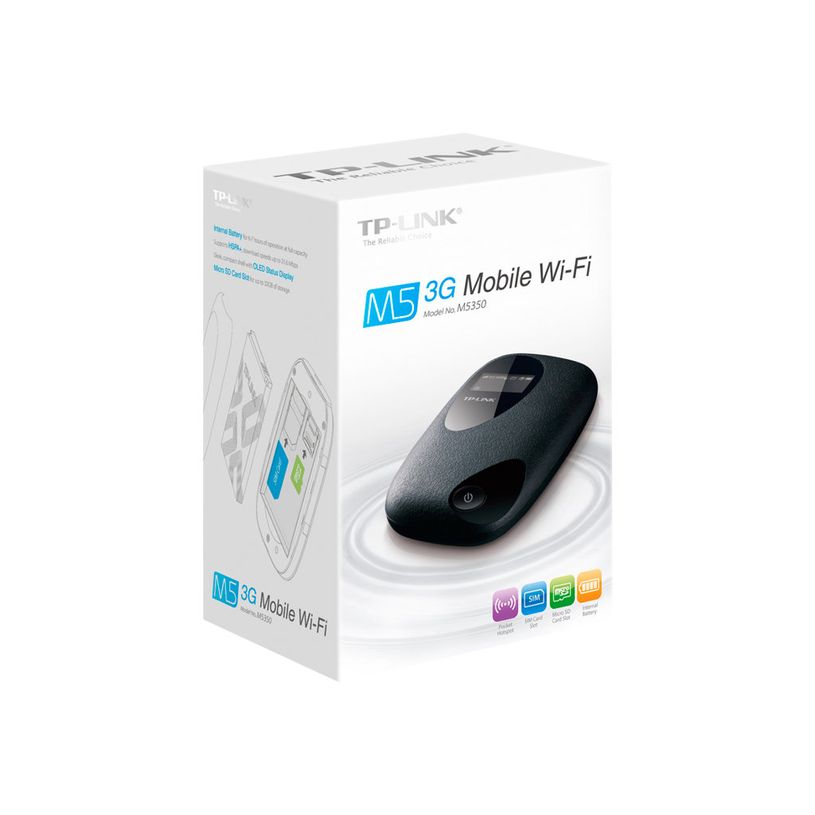 6935364070144-TP-Link M5350 3G Mobile Wi-Fi with SIM Card Slot - point d'accès mobile - 3G-P_79386314_6-5