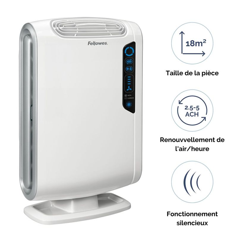 0043859664658-AeraMax DX55 - Purificateur d'air blanc - Fellowes-P_79386853_5-2