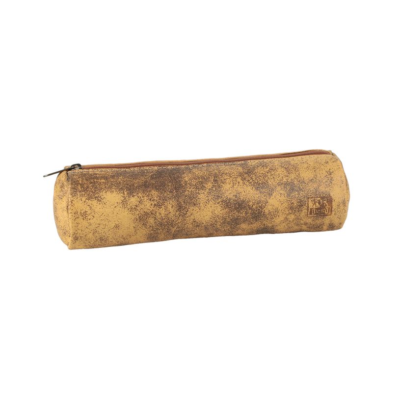 3045050144929-Trousse ronde Oxford - 1 compartiment - cuir vintage beige-P_79387850_1-0