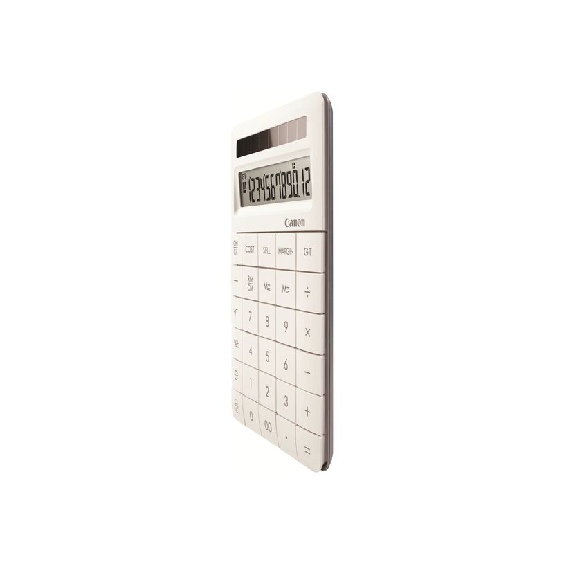 4960999975238-Canon X MARK II - Calculatrice financière - 12 chiffres - panneau solaire - blanc-P_79388961_1-0