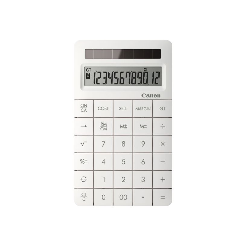 4960999975238-Canon X MARK II - Calculatrice financière - 12 chiffres - panneau solaire - blanc-P_79388961_2-1