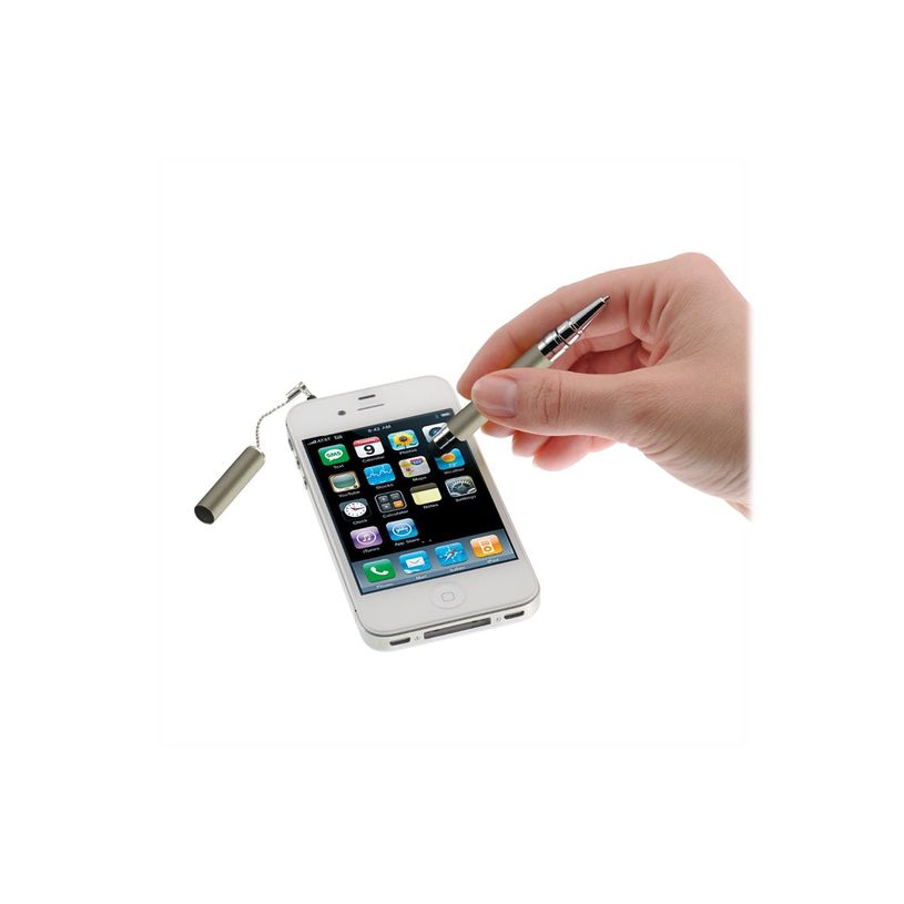 4014421312549-ONLINE i-charm - Stylo à bille - encre bleue - moyen - corps métal gris-P_79389158_4-3