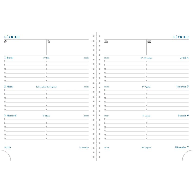 3660942044851-Agenda spiralé rigide Napura Pratic W - 1 semaine sur 2 pages - 14 x 18 cm - disponible dans différentes cou--3