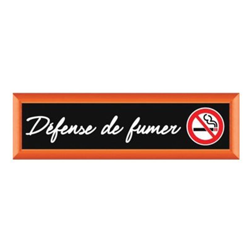 3462620089785-Bequet - Plaque adhésive "Terra" - Défense de fumer - 17 x 5 cm - faux cadre bois-P_79390220_1-0