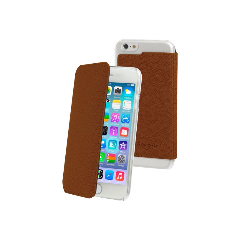 3663111007114-Muvit Made in Paris Crystal Folio - Protection à rabat pour iPhone 6 - brun-P_79393674_2-1