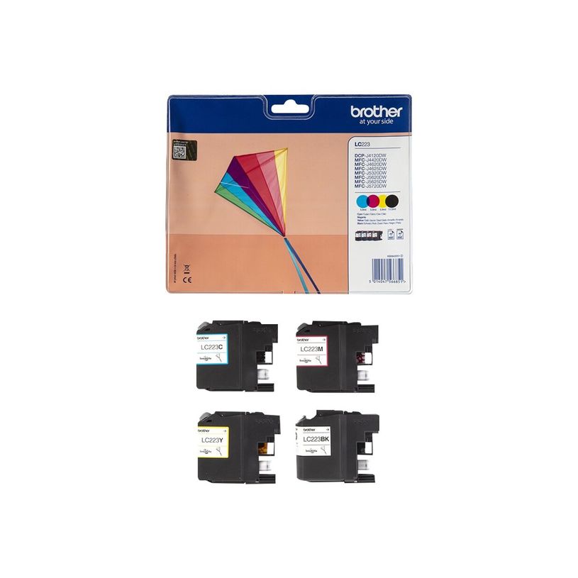 5014047566851-Brother LC223 - Pack de 4 - noir, cyan, magenta, jaune - cartouche d'encre originale-P_79394078_5-3