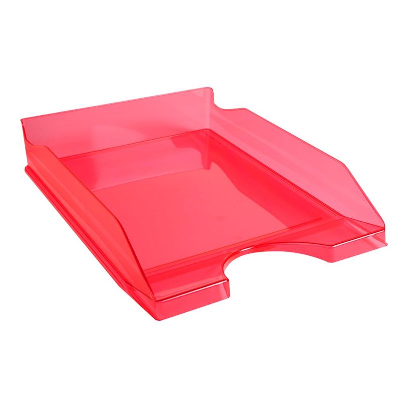 2012349308530-Exacompta Ecotray - Corbeille à courrier framboise translucide-P_79394108_2-1