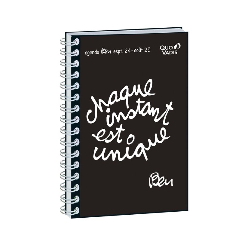 3371010190638-Agenda à spirale Ben - 1 jour par page - 15 x 21 cm - différents modèles disponibles - Q-P_79394656_1-0