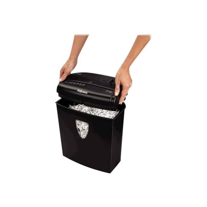 0043859671649-Fellowes Powershred H-8C - destructeur de documents coupe croisée - 8 feuilles - Corbeille-P_79395514_3-2