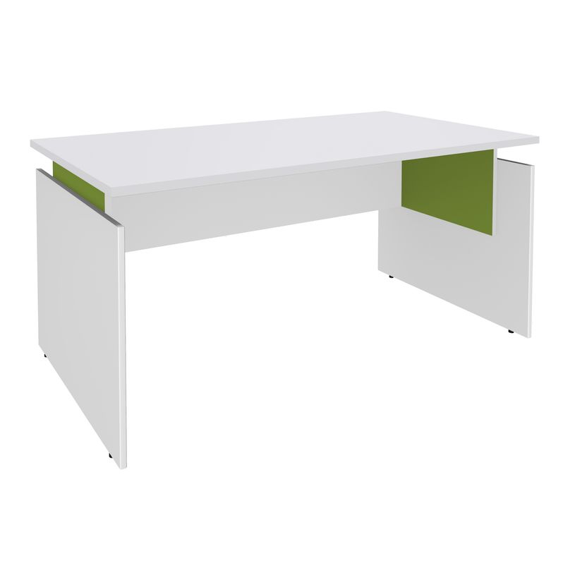 3253310147362-Bureau INEO JET UP Bureau Vallée - Réglable en hauteur - L160 x H74/78/82 x P80 cm - Pieds blanc - pl-P_79395851_1-0