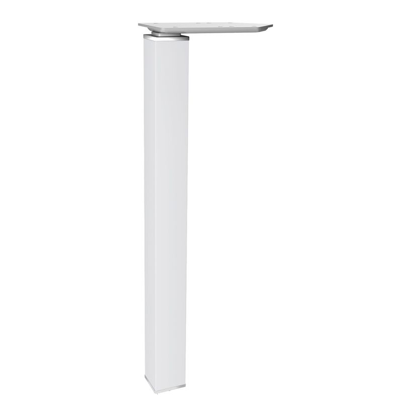3253310147584-Bureau EXPRIM Manager - L200 x P100 x H72,5 cm - Plateau imitation chêne clair - Pieds bla-P_79395873_2-2