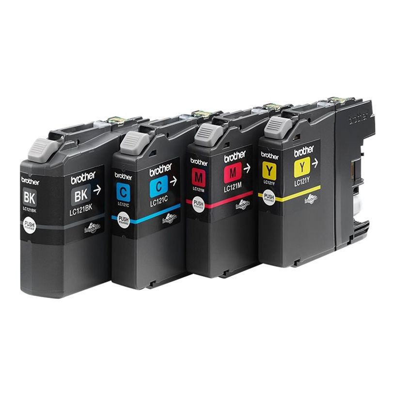 5014047566233-Brother LC121 - Pack de 4 - noir, cyan, magenta, jaune - cartouche d'encre originale-P_79396212_2-1