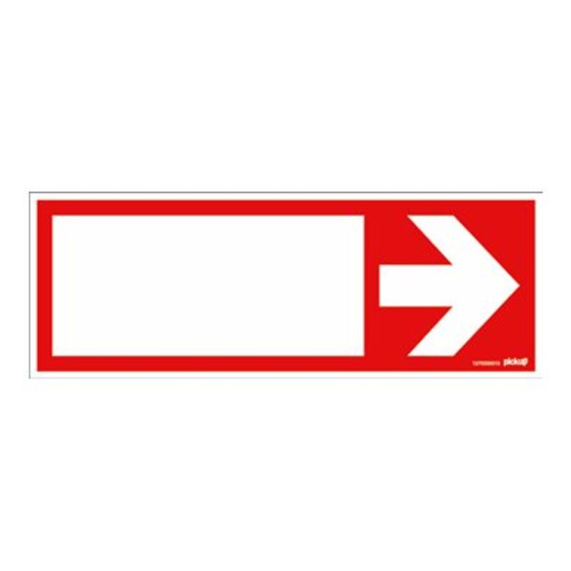 8711234129352-Pickup - Plaque de signalisation - 330 x 120 mm -  flèche rouge-P_79396317_1-0