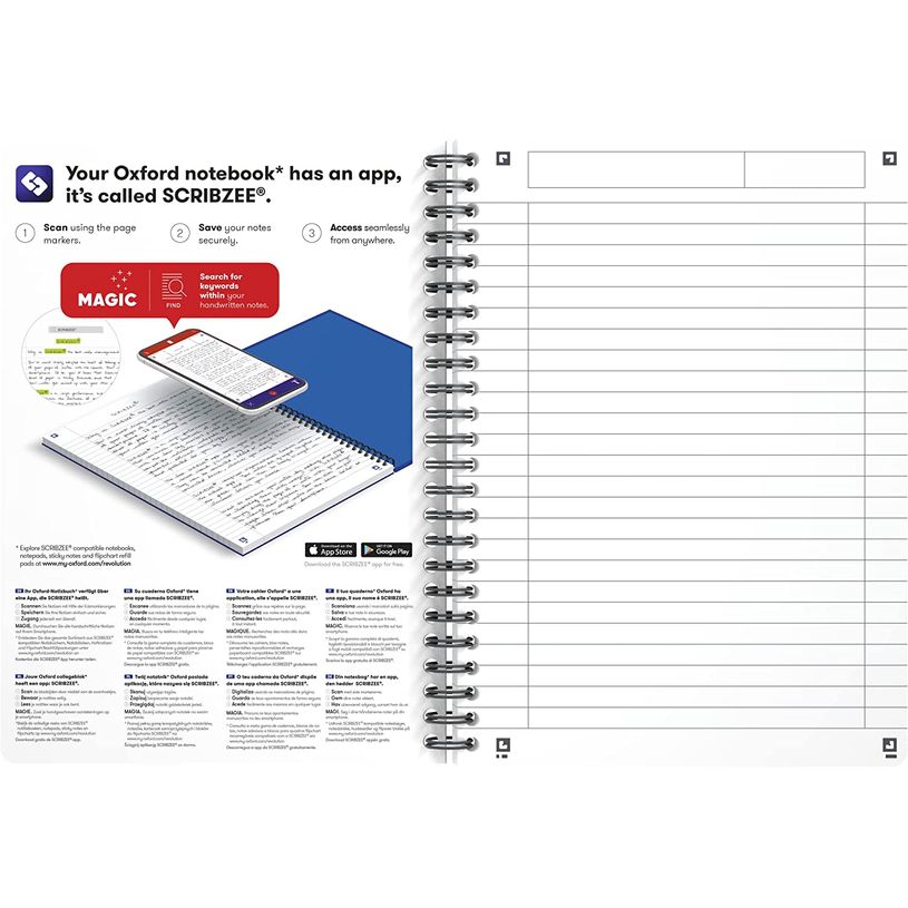 3020120022055-Oxford Office Essentials - Cahier à spirale A5 - 180 pages - ligné - disponible dans diff-P_79396963_6-2