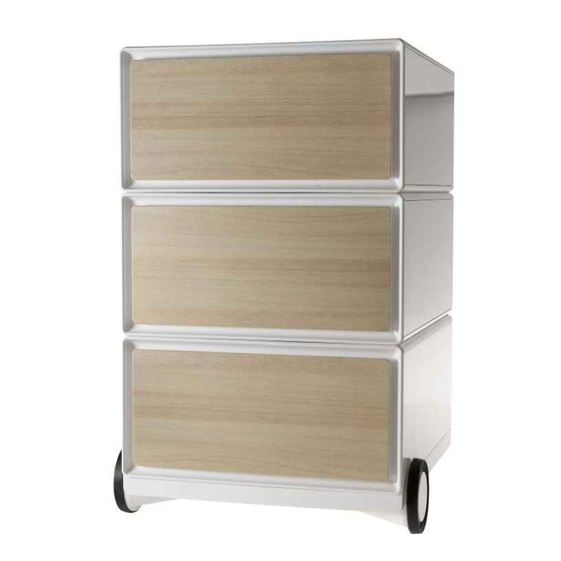 3660141921182-Caisson de bureau mobile EASYBOX - 3 tiroirs - Hêtre-P_79397043_1-0