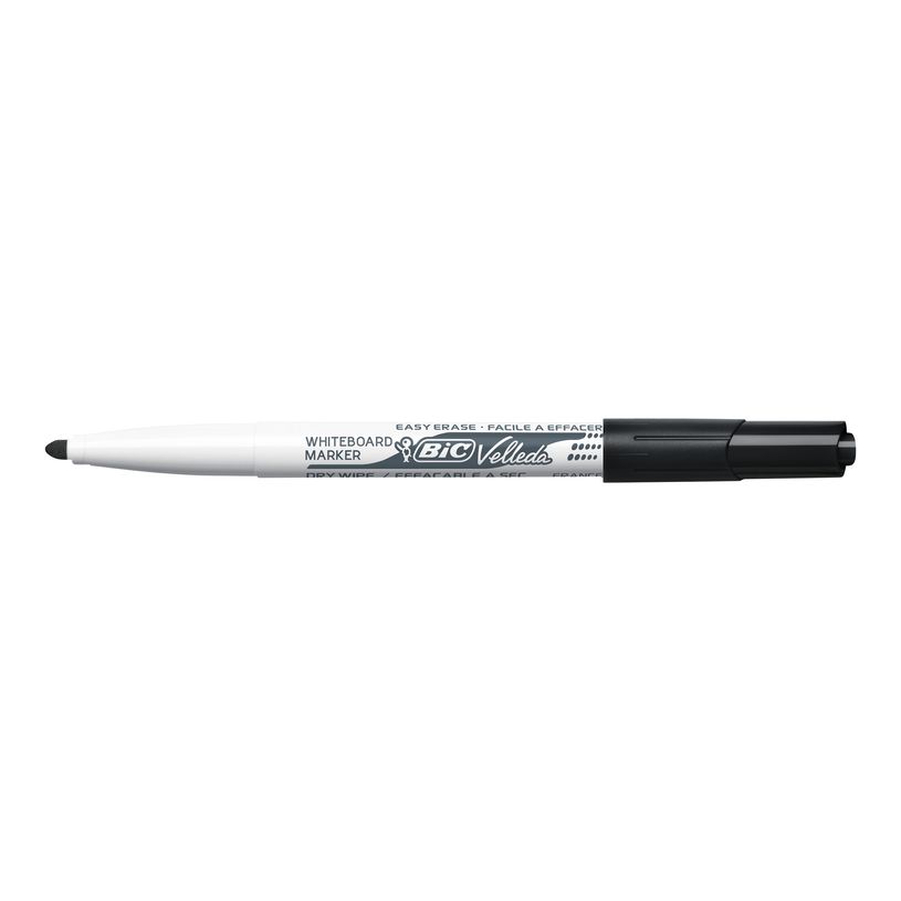 2012349451007-BIC VELLEDA 1741 - Boîte de 12 marqueurs effaçables - pointe ogive - noir-P_79397298_5-4
