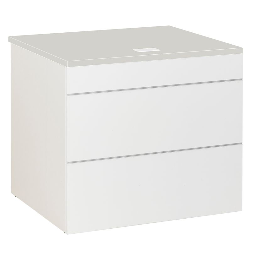 3483600411846-Plan d'accueil bas SUNDAY - L80 x H74 x P72 - Gris-P_79397502_1-0