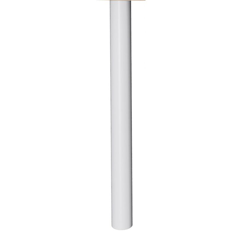 3253310148154-Extension IDRA/DUAL sur pied tube - 80 x 60 cm - Pied blanc - plateau imitation Erable-P_79398171_2-1