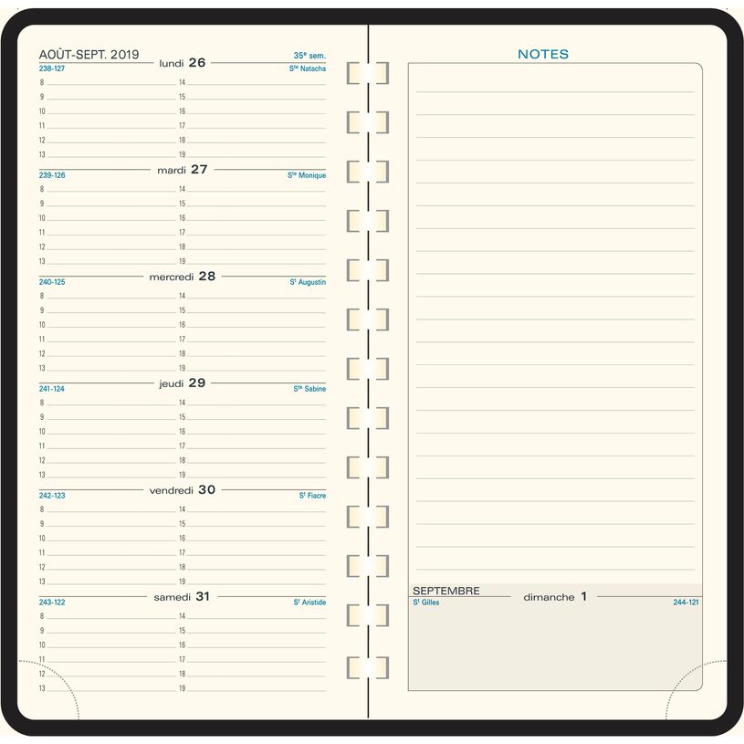 3660942049740-Agenda de poche spiralé Winner Espace 17S - 1 semaine sur 2 pages - 9 x 17,5 cm - disponible dans diff-P_79398218_5-3