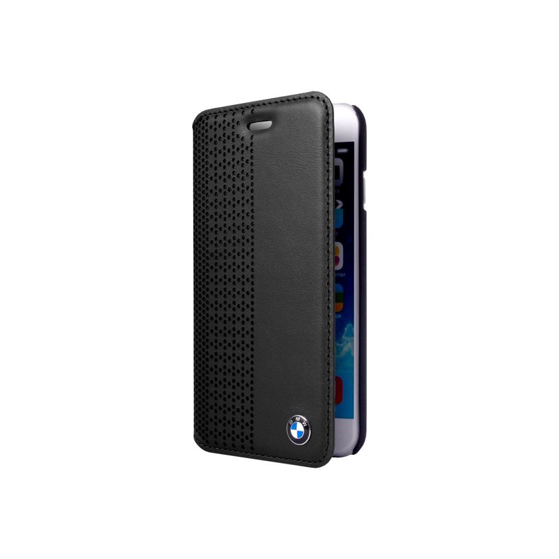 3700740352861-BMW - Protection à rabat pour iPhone - cuir véritable - noir - pour iPhone 5, 5s-P_79399856_1-0