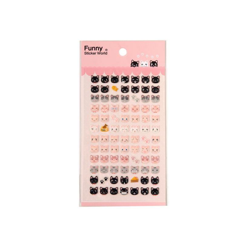 3108726098725-Oberthur Funny Sticker World - Stickers - chats-P_79400147_1-0