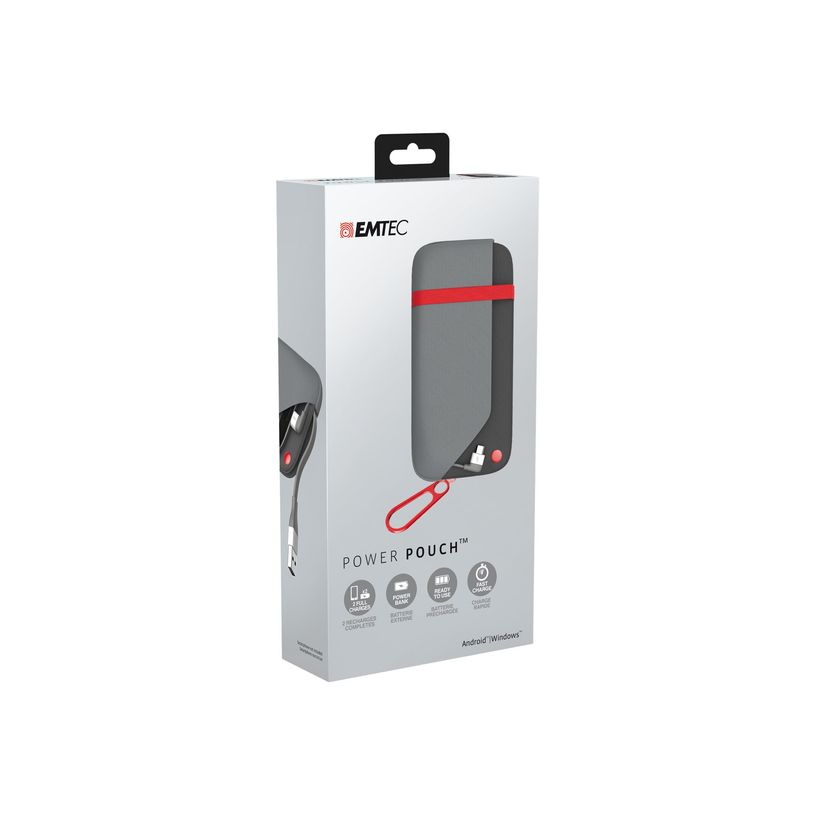 3126170131324-EMTEC Power Pouch U500 - Batterie externe de secours 6000 mAh - 2 A - USB 5 broches-P_79400853_1-3