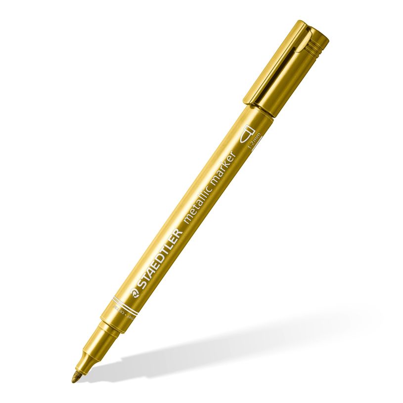 4007817832066-STAEDTLER METALLIC - Pack de 5 - Marqueurs permanents - pointe moyenne - couleurs assorties-P_79402966_3-1