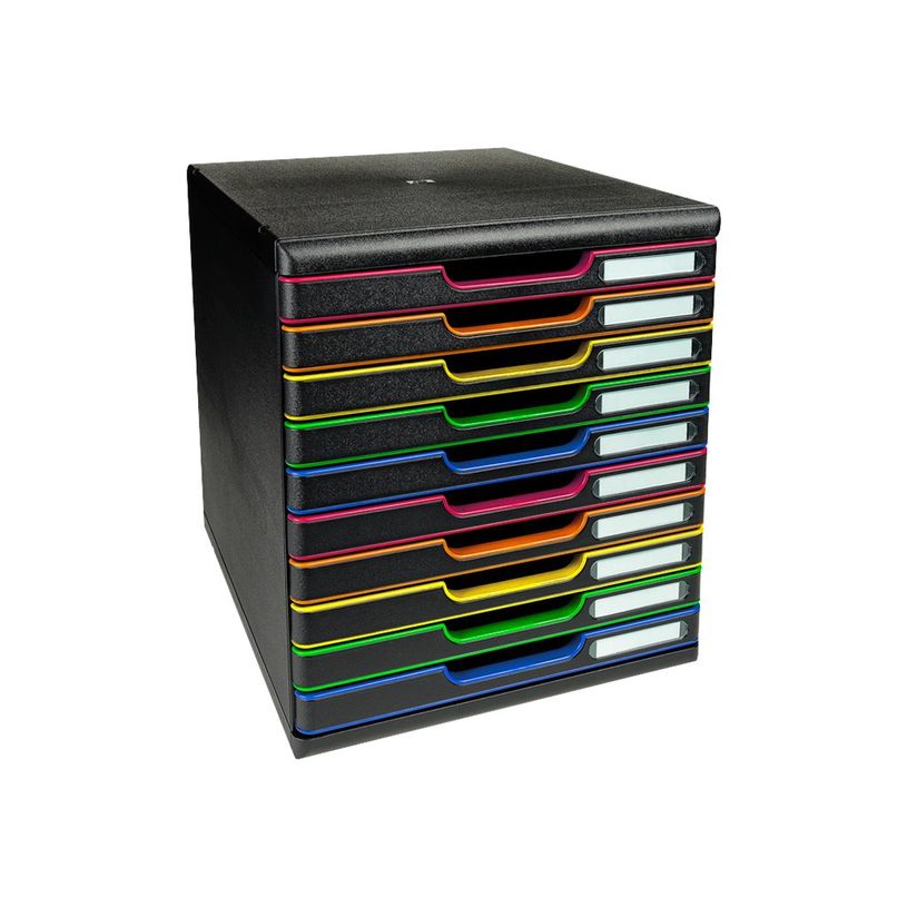 9002493423664-Exacompta Modulo - Module de classement 10 tiroirs - noir/arlequin-P_79404352_2-1
