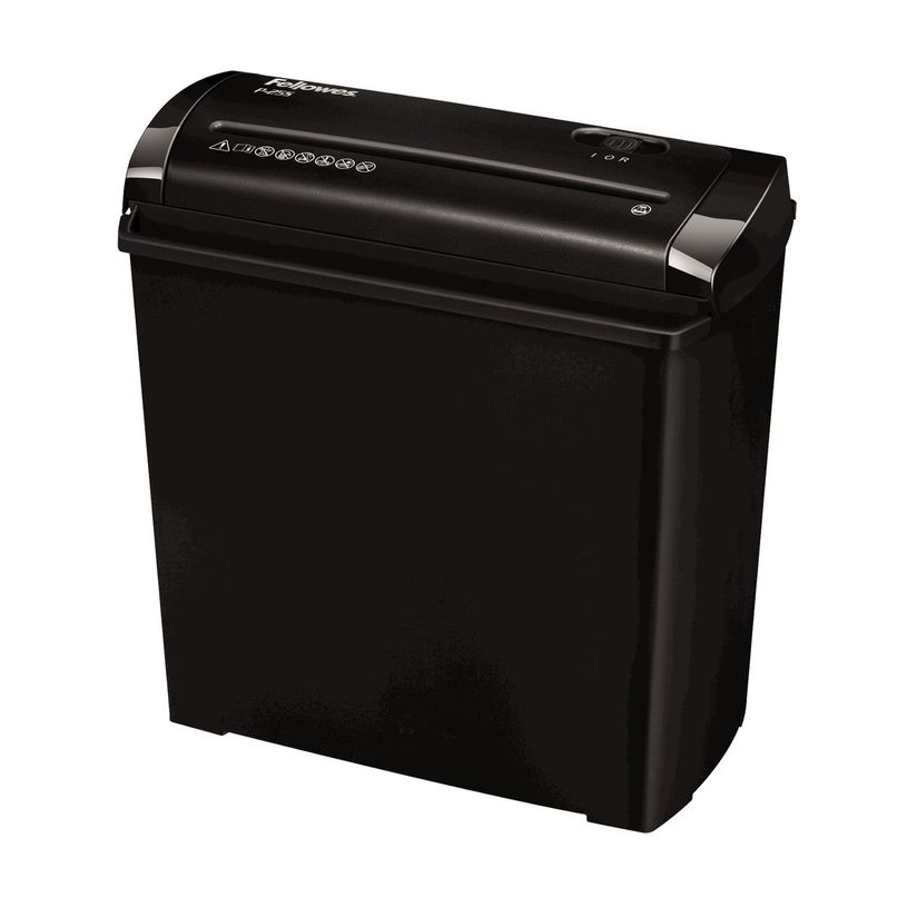 0043859690695-Fellowes Powershred P-25S - destructeur de documents coupe droite - 5 feuilles - Corbeille -P_79407861_2-0