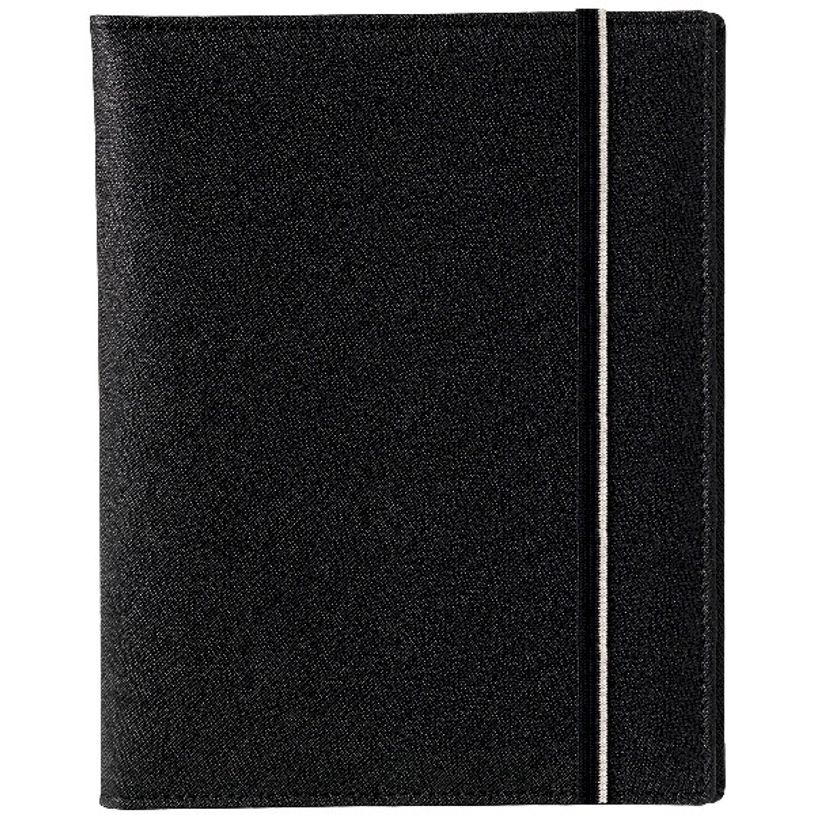 5412303138017-Agenda à élastique Ravenna Timing - 1 semaine sur 2 pages - 17 x 22 cm - noir - Brepols-P_79407887_1-0
