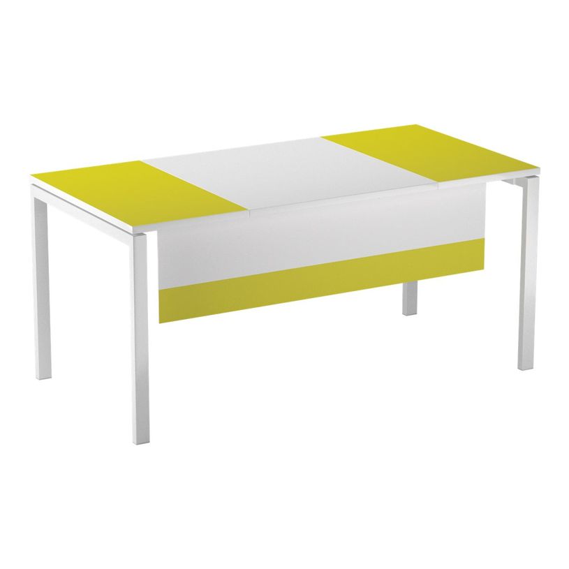 3660141251593-Voile de fond pour bureau EASYDESK L180cm - Blanc/vert-P_79407978_1-0