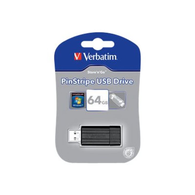 0023942490654-Verbatim PinStripe USB Drive - clé USB - 64 Go-P_79409046_6-5