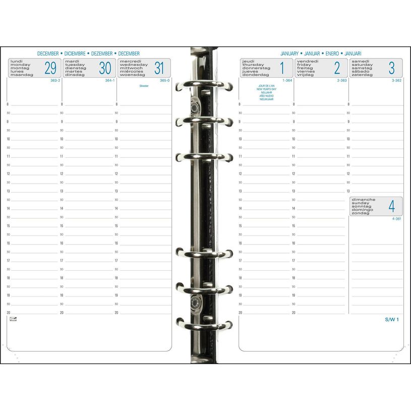 3660942055215-Organiseur Cordoba Exatime 17 light  - 16 mois - 14 x 19 cm - corail - Exacompta-P_79409236_4-1