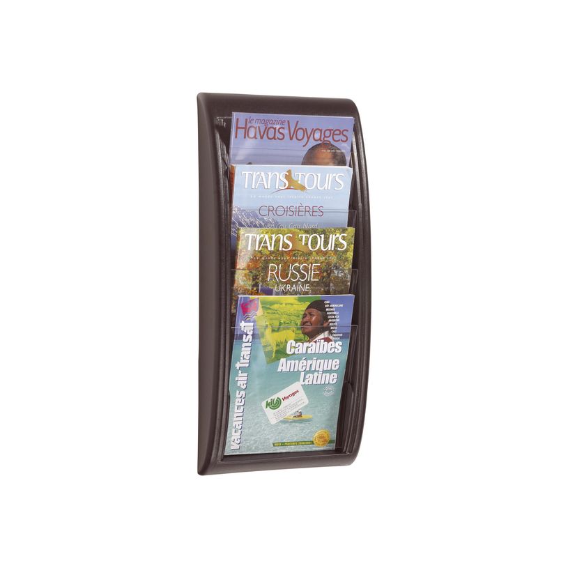 3660141203677-Présentoir mural Quick Fit pour documents A4 - 4 compartiments - noir/transparent-P_79409432_1-0
