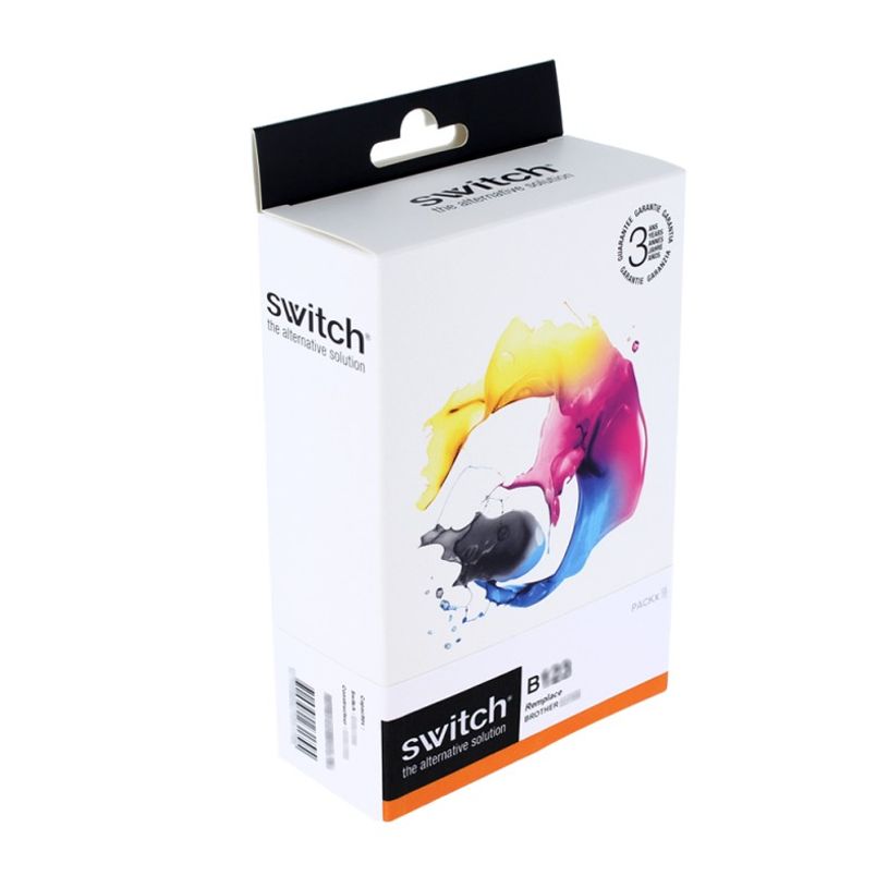 0000794095213-Cartouche compatible Brother LC125XL/LC129XL - Pack de 4 - noir, cyan, magenta, jaune - Swi-P_79409521_1-0